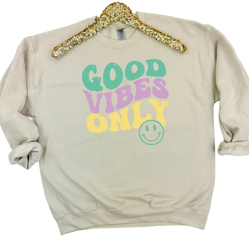 Good Vibes Only Sweatshirt 'NLB' Shirt Hoodie | PrintMintTees.com