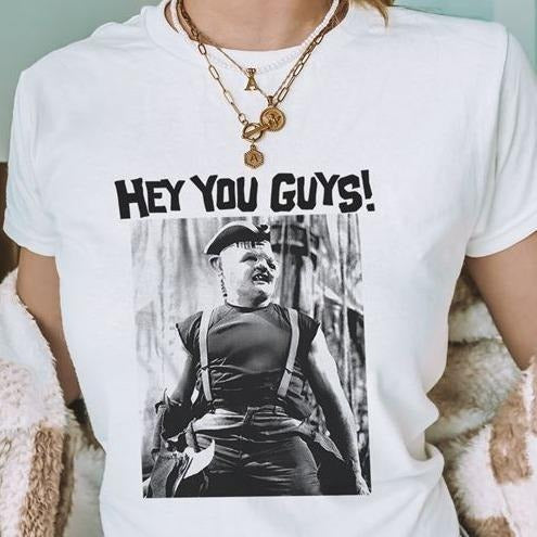 Gooniess Lovers Movie Shirt Sloth Hey You Guy Shirt Hoodie Sweatshirt | PrintMintTees.com
