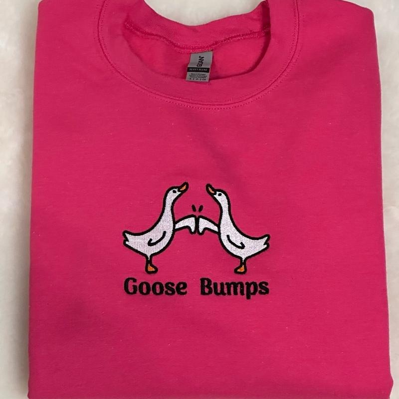 Goose Bumps Embroidered Comfort Colors Gildan T-Shirts, Hoodie, Sweatshirt