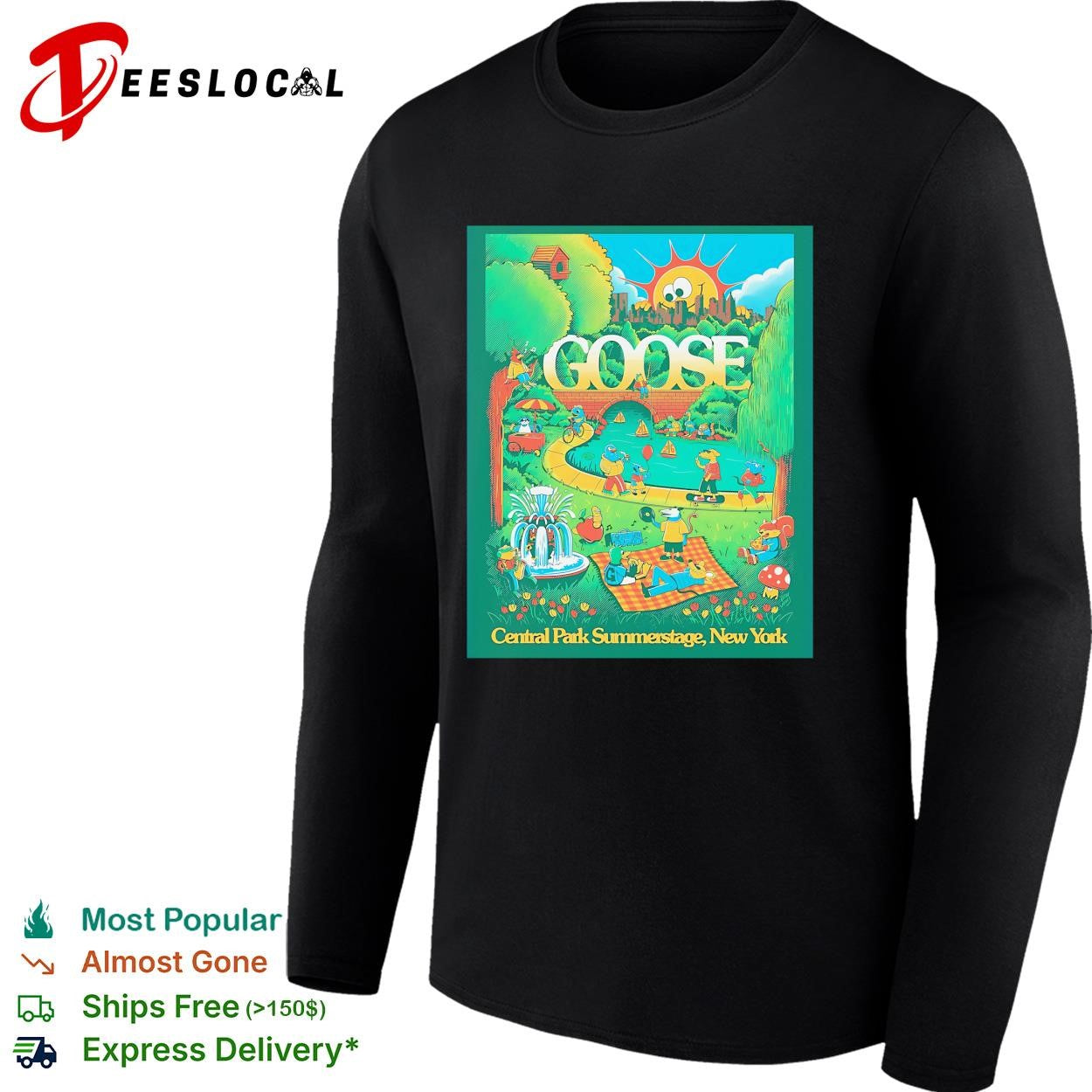 Goose Central Park Summerstage New York poster shirt