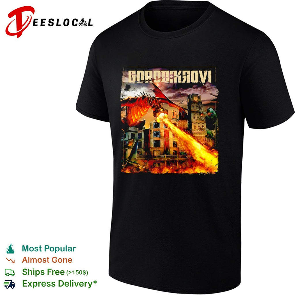 Gorod Krovi Call of Duty Zombies Dragon Fire Ruined City Siege Gaming Poster shirt