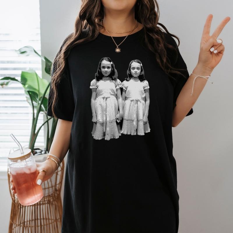 Grady Twins Shirts The Shining Lovers Movie TShirt Spooky Scary Horror Halloween TShirt Halloween Party Shirt Hoodie...