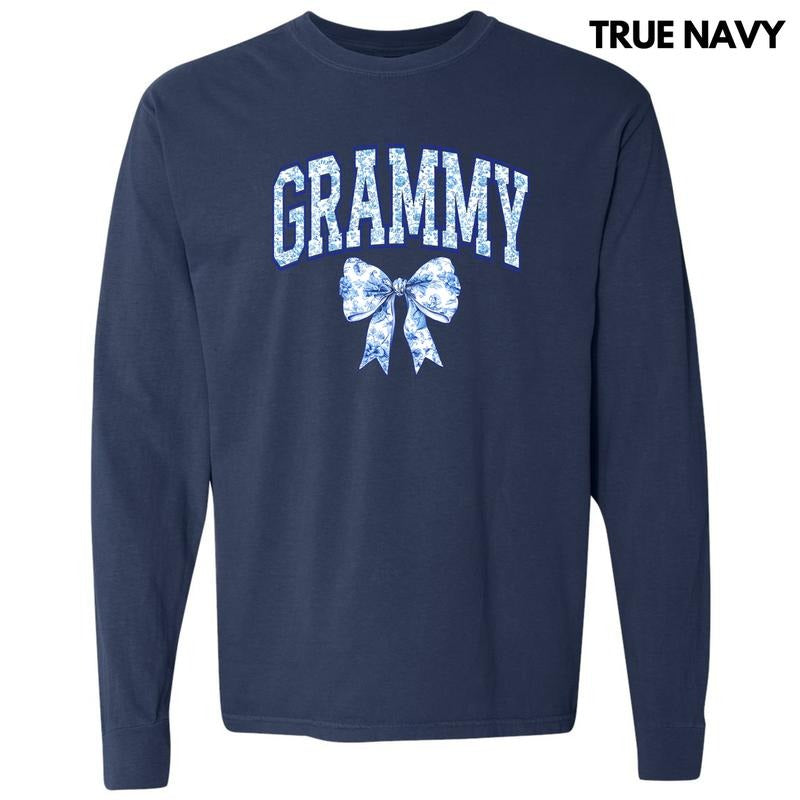 Grammy Ginger Jar Florals Long Sleeve Comfort Colors T-Shirt 'NLB' Hoodie Sweatshirt | PrintMintTees.com