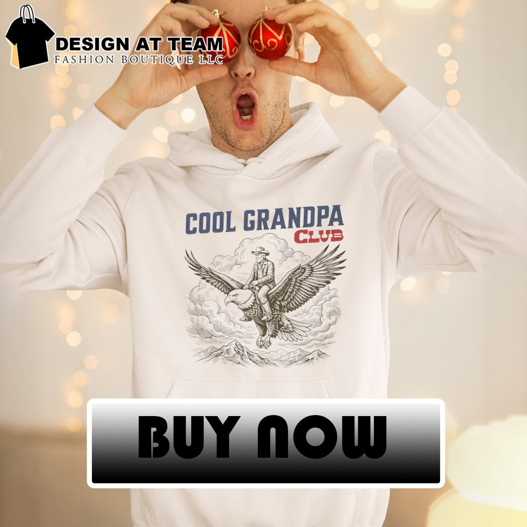 Grandpa Cowboy Eagle Cool Grandpa Club America Fathers Day shirt