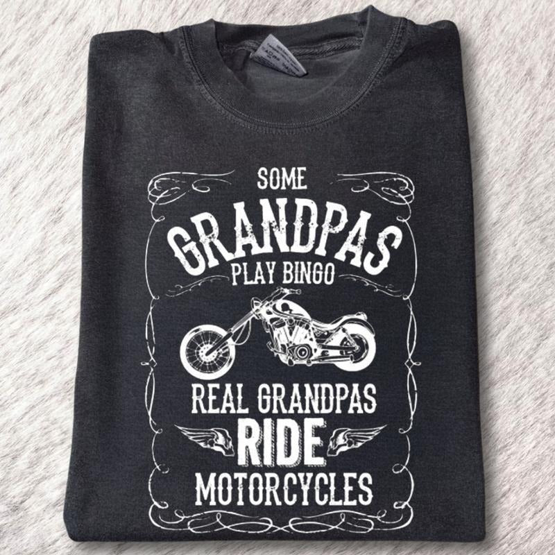 Grandpa Motorcycle Gifts T-shirt, Motorcycle shirt, Grandparents Shirt, Father's Day Gift, Gift for Dad, Christmas Gift,...