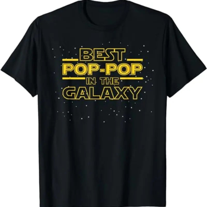 Grandpa Pop-Pop Shirt Gift, Best Pop-Pop in the Galaxy T-Shirt Menswear Top Hoodie, Sweatshirt | PrintMintTees.com