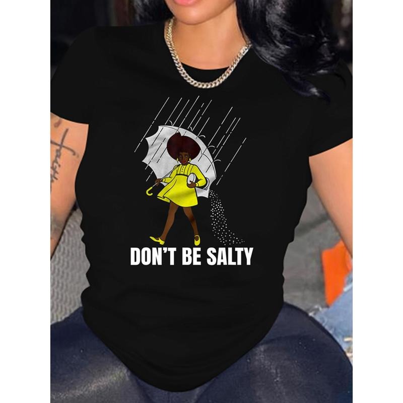 Graphic & Slogan Print Crew Neck T-Shirt, Casual Short Sleeve Top For Spring & Summer, Women's Clothing style 03 Hoodie...