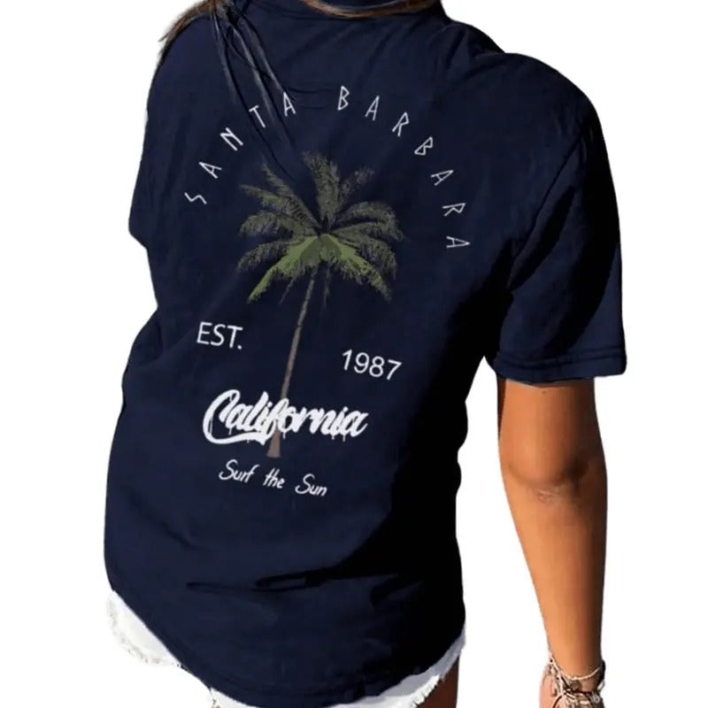 Graphic Letter Print T Shirt Short Sleeve Round Neck Summer Tee Tops Hoodie Sweatshirt | PrintMintTees.com