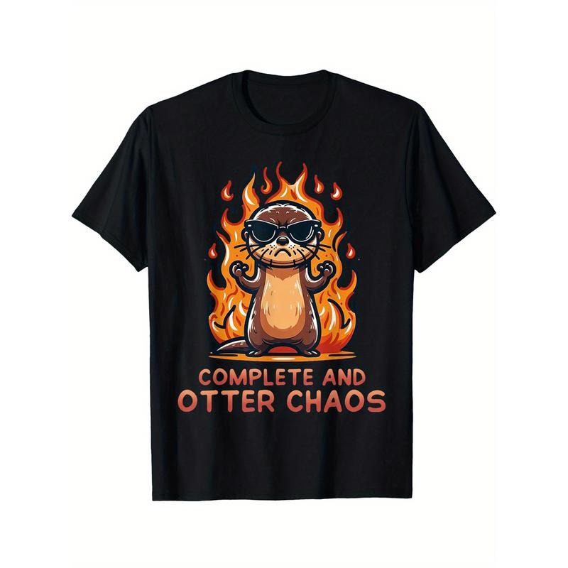 Graphic Otter Cartoon Complete And Otter Chaos Lover Animals T-Shirt made in usastyle{n002}2 Hoodie Sweatshirt