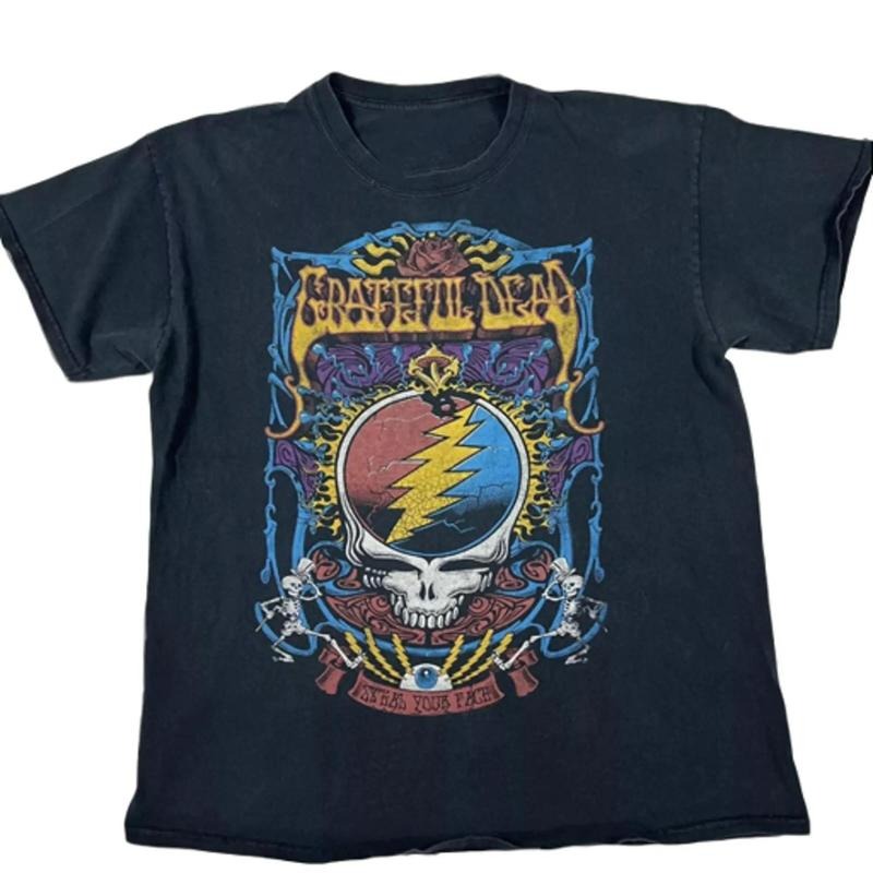 Grateful Dead Steal Your Face Tie Dye Skull America, Shirt For Fan Menswear Top Underwear Man Tshirt Streetwear Hoodie...