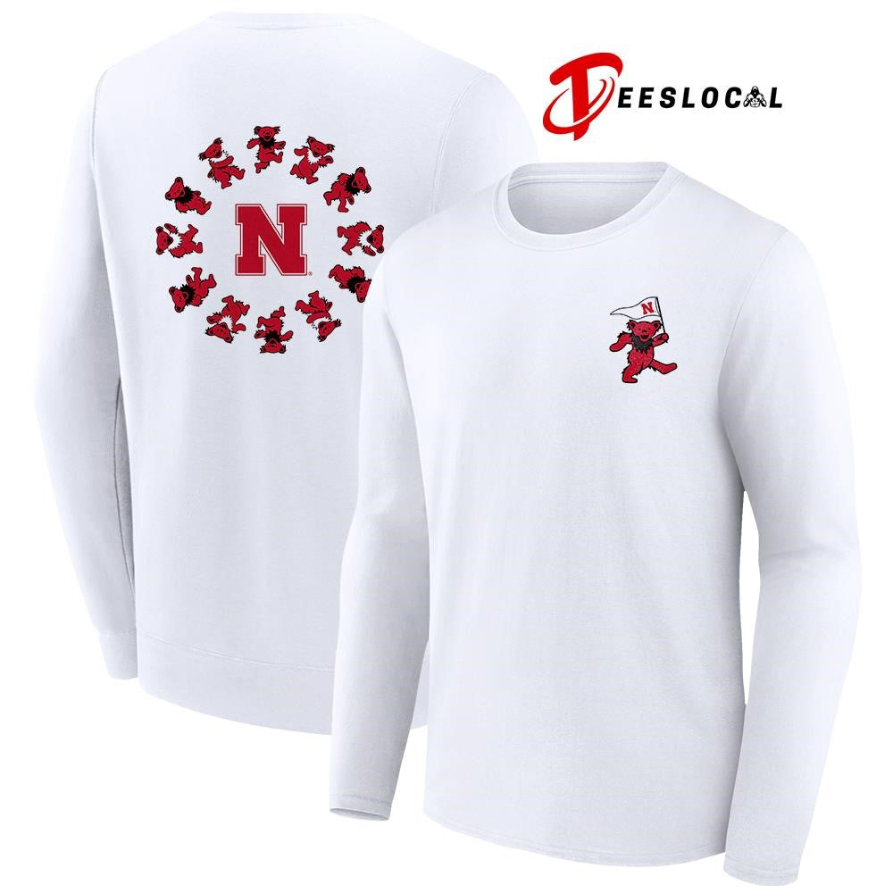 Grateful Dead x Nebraska Cornhuskers bears circle shirt