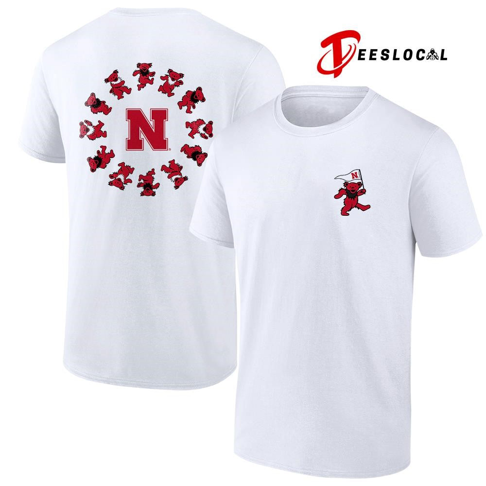 Grateful Dead x Nebraska Cornhuskers bears circle shirt