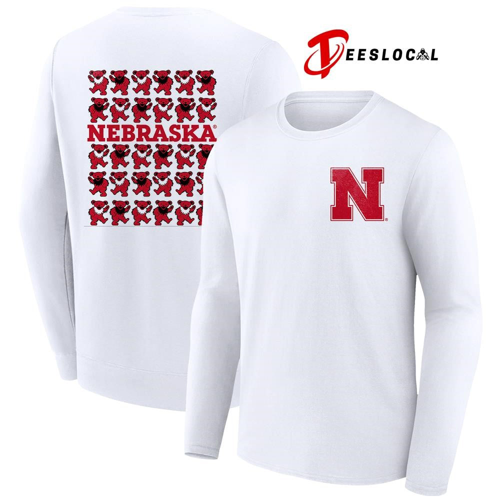 Grateful Dead x Nebraska Cornhuskers bears mascot shirt