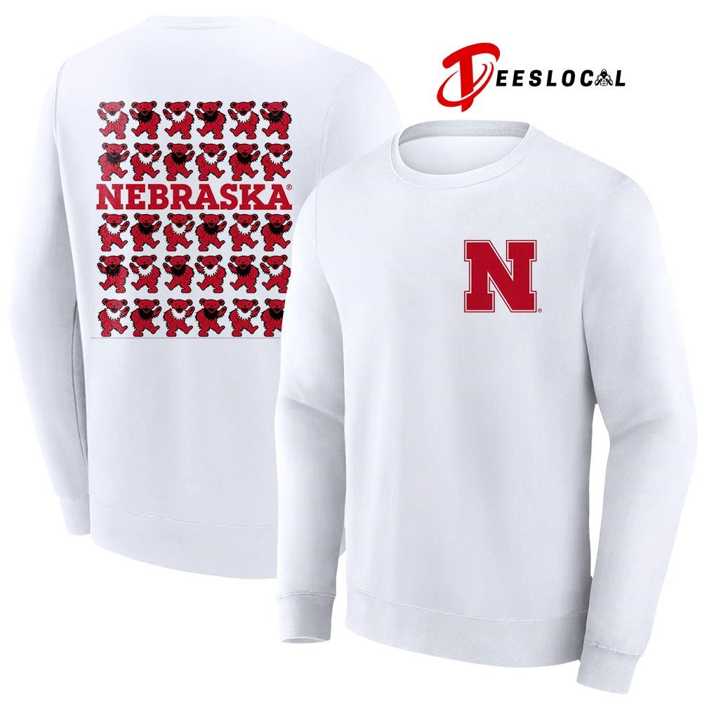 Grateful Dead x Nebraska Cornhuskers bears mascot shirt