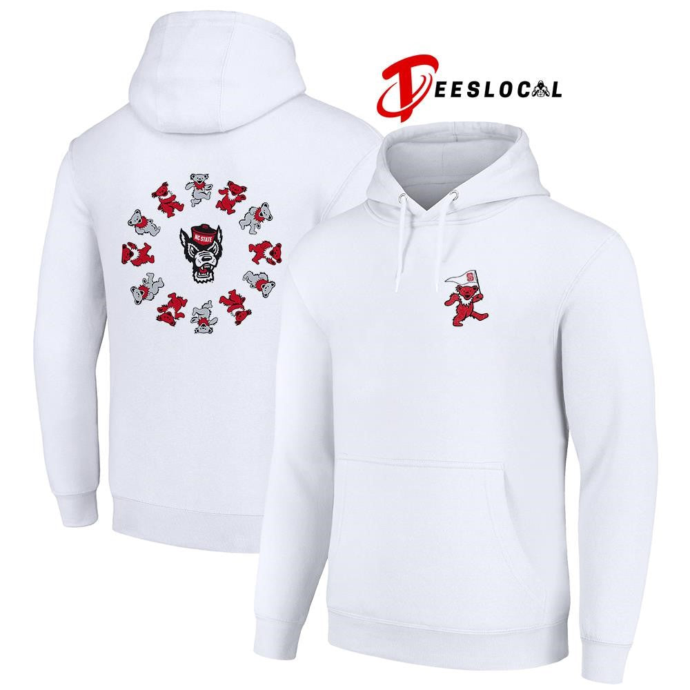 Grateful Dead x North Carolina State Wolfpack bears circle shirt