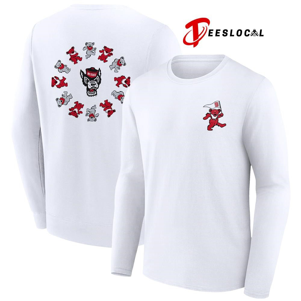 Grateful Dead x North Carolina State Wolfpack bears circle shirt