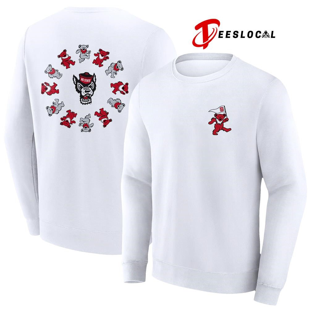 Grateful Dead x North Carolina State Wolfpack bears circle shirt