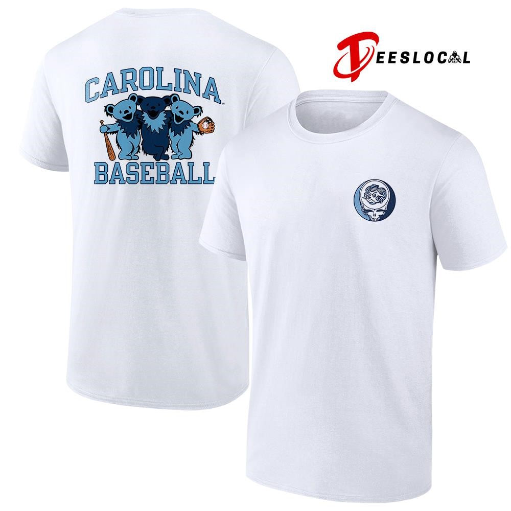 Grateful Dead x North Carolina Tar Heels mascot baseball shirt