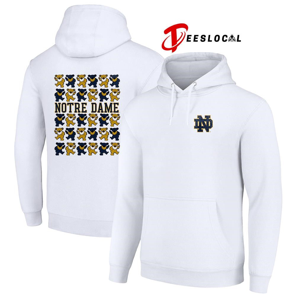 Grateful Dead x Notre Dame Fighting Irish bears mascot shirt