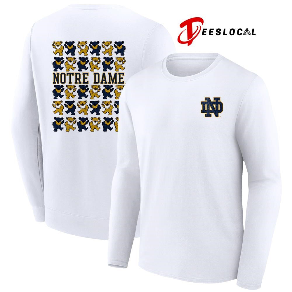 Grateful Dead x Notre Dame Fighting Irish bears mascot shirt