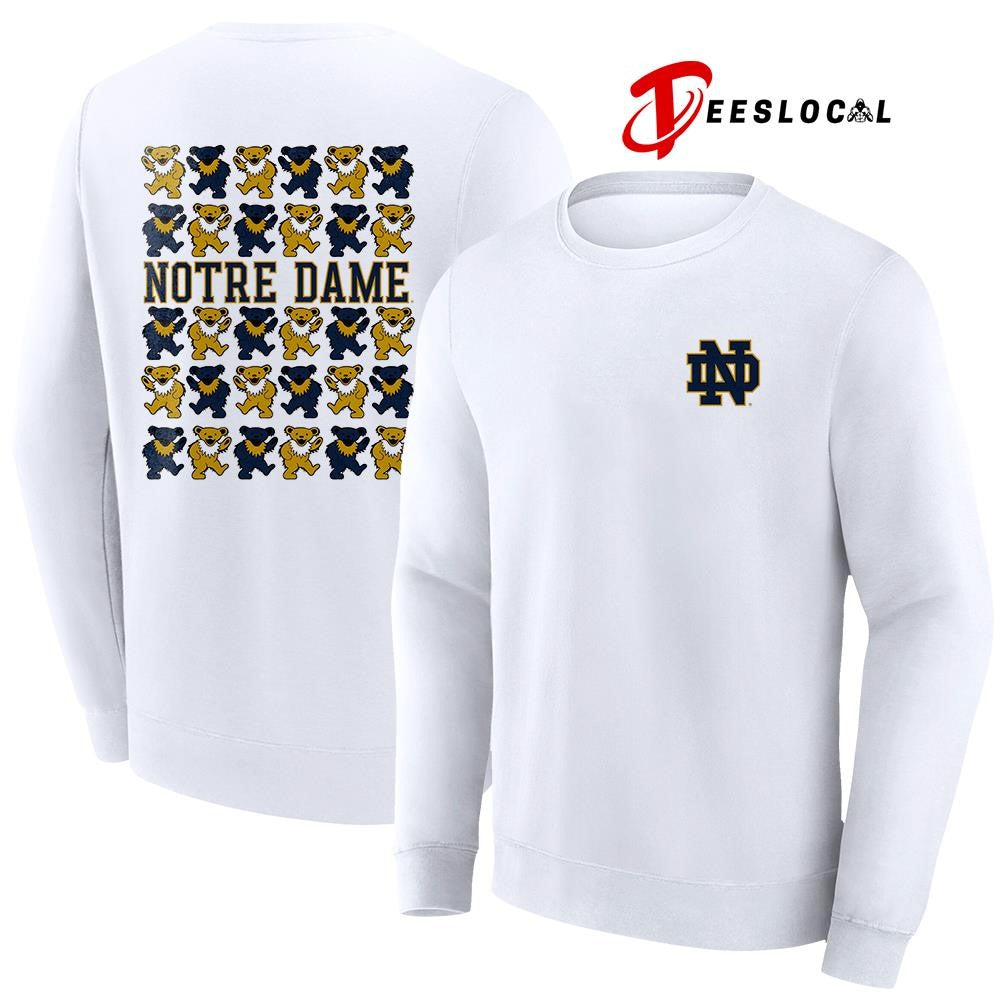 Grateful Dead x Notre Dame Fighting Irish bears mascot shirt