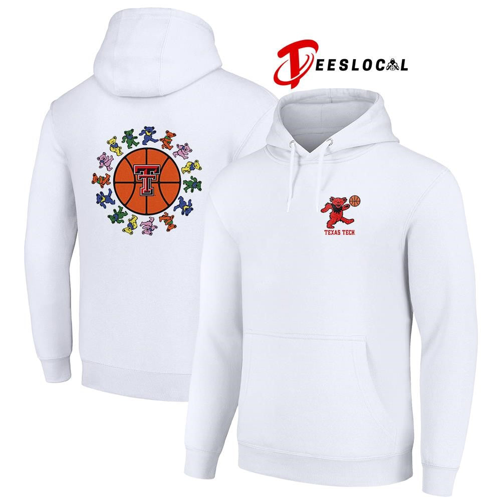 Grateful Dead x Texas Tech Red Raiders bears circle basketball shirt