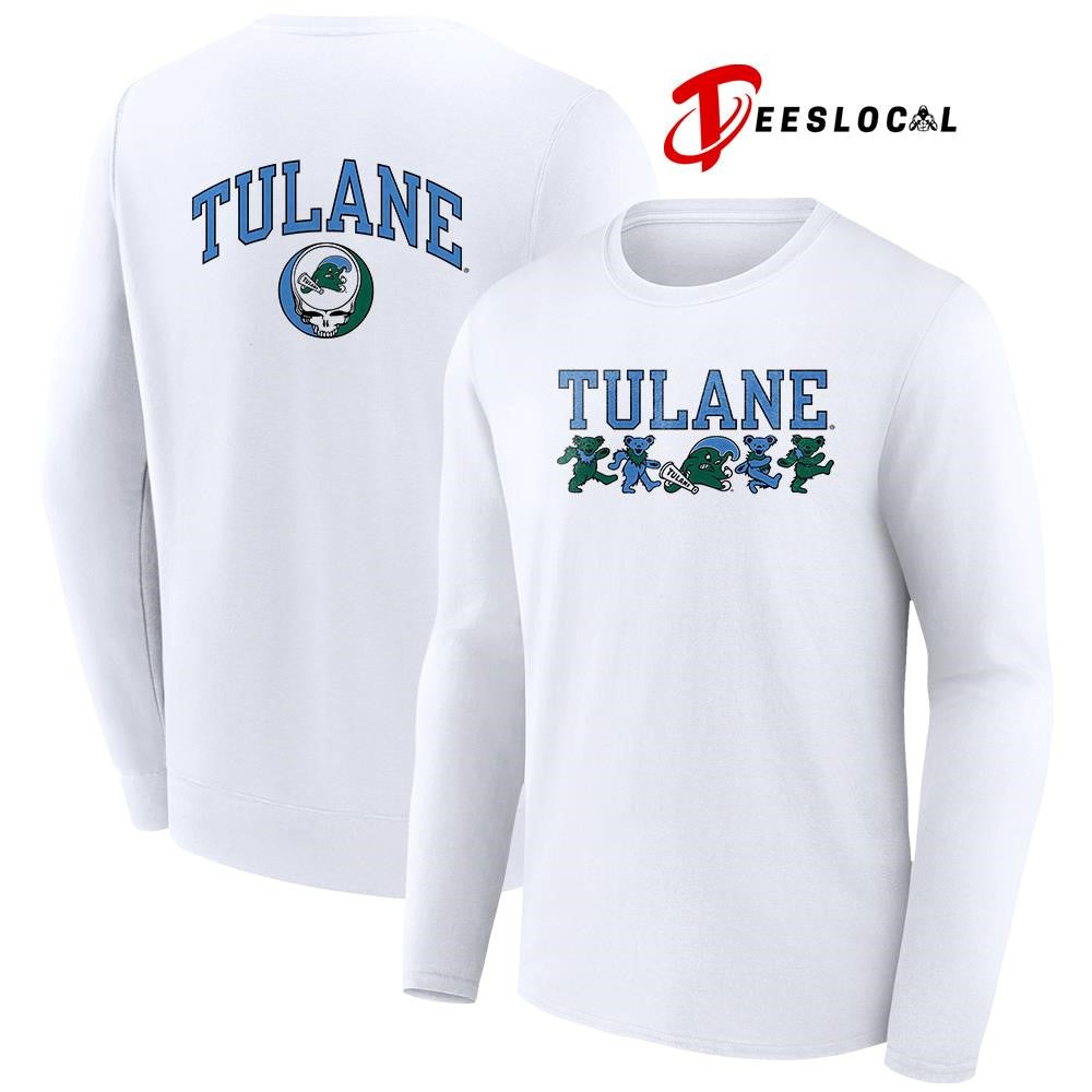 Grateful Dead x Tulane Green Wave dancing bears shirt