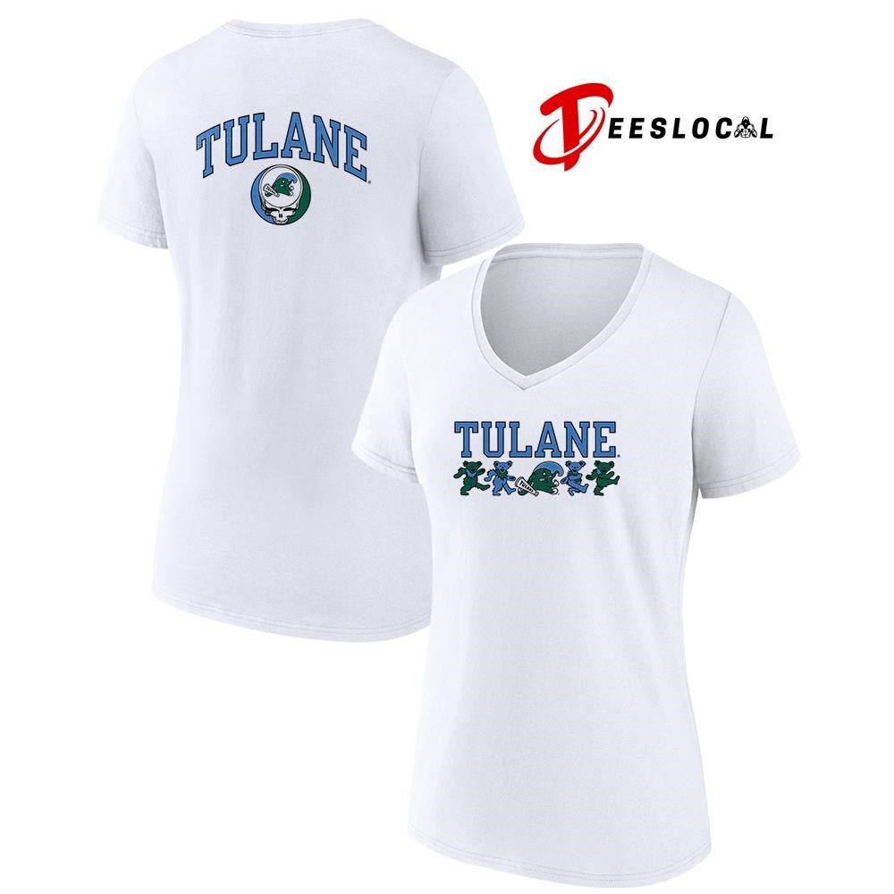 Grateful Dead x Tulane Green Wave dancing bears shirt