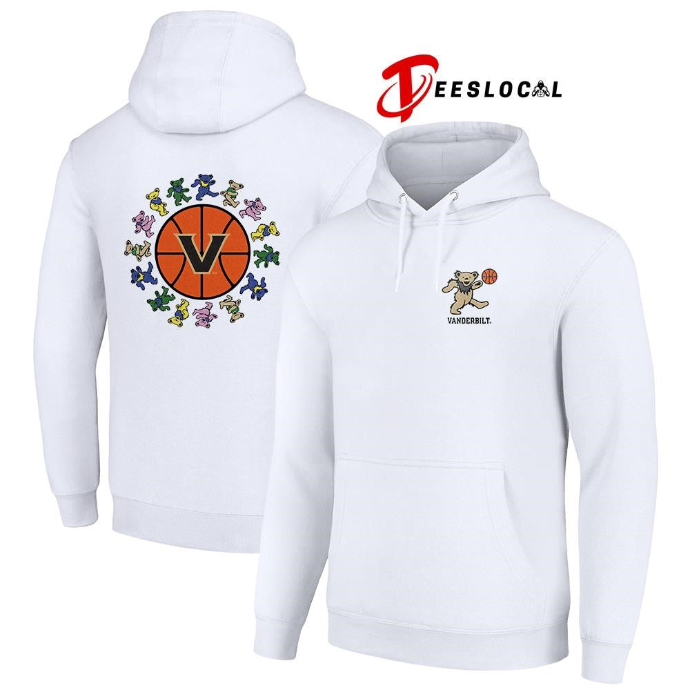 Grateful Dead x Vanderbilt Commodores bears circle basketball shirt