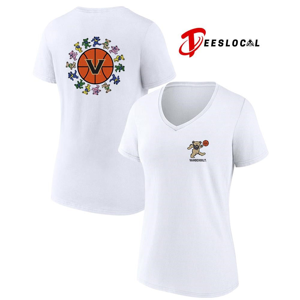 Grateful Dead x Vanderbilt Commodores bears circle basketball shirt