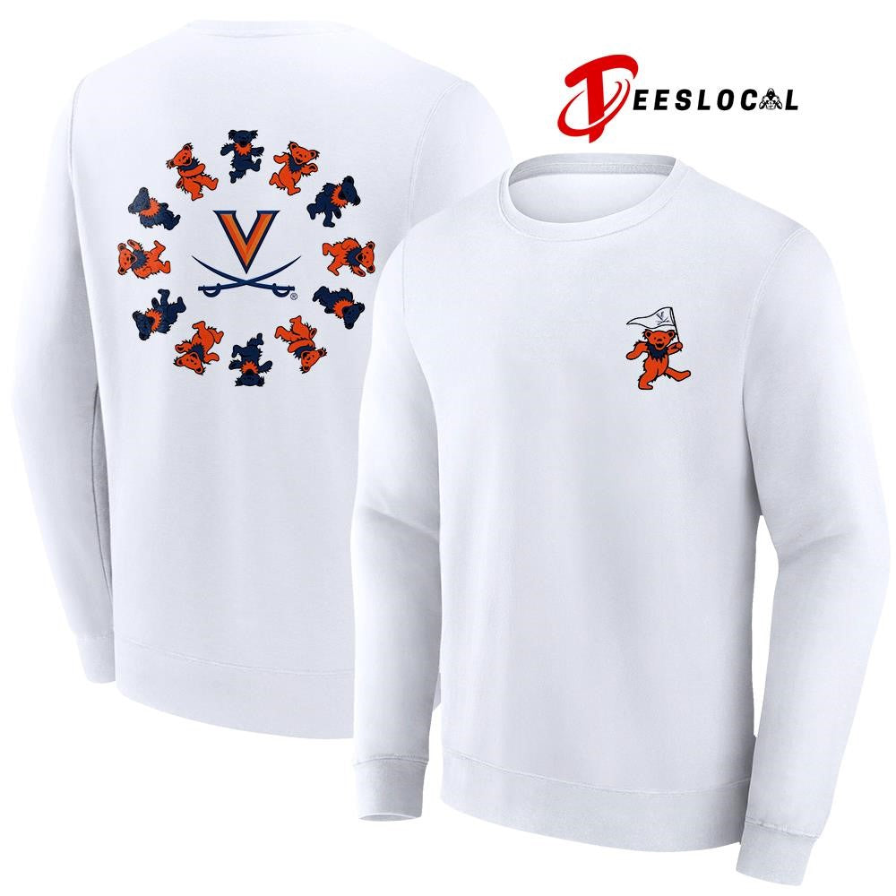 Grateful Dead x Virginia Cavaliers bears circle shirt