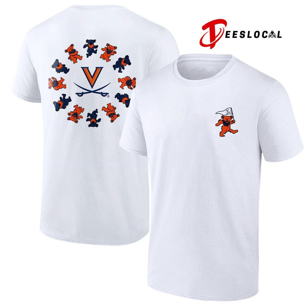 Grateful Dead x Virginia Cavaliers bears circle shirt