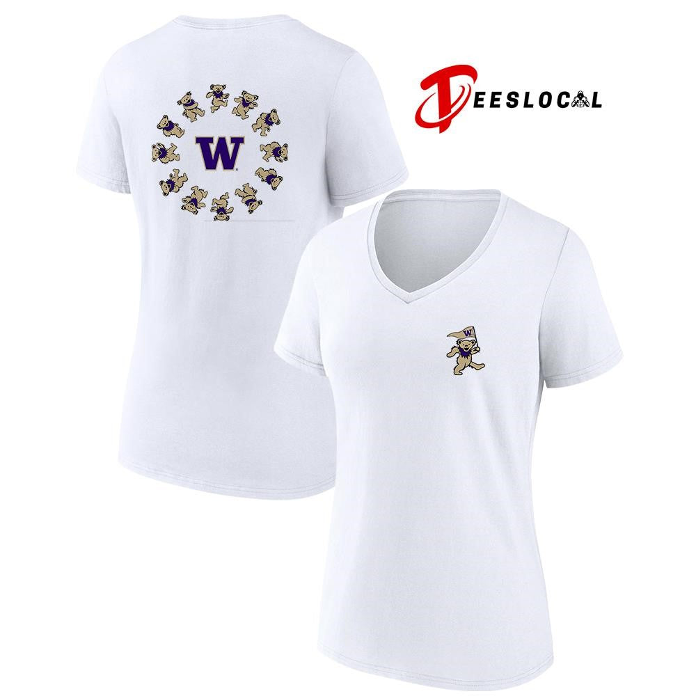 Grateful Dead x Washington Huskies bears circle shirt