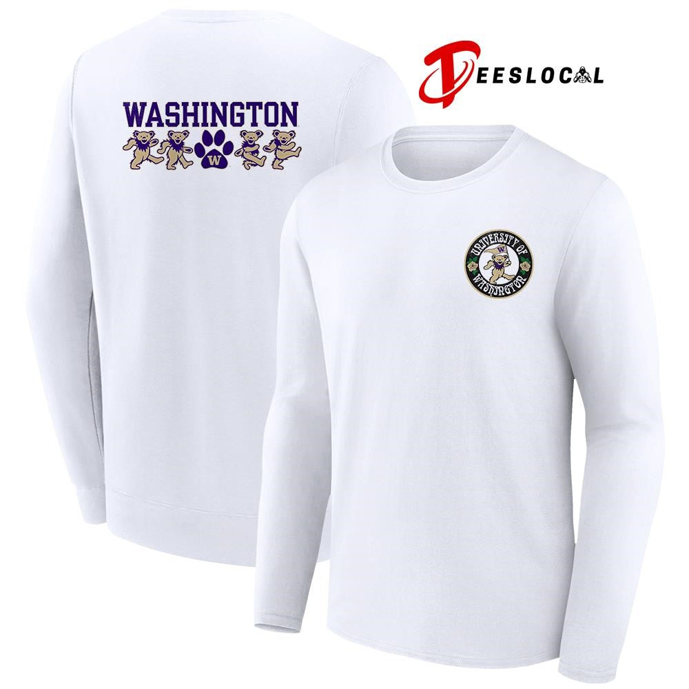 Grateful Dead x Washington Huskies dancing bears shirt