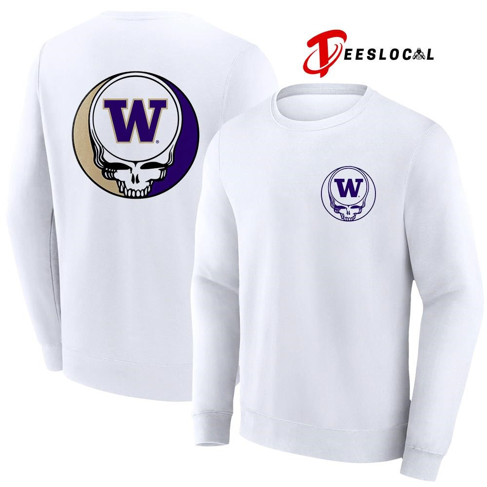 Grateful Dead x Washington Huskies logo parody shirt