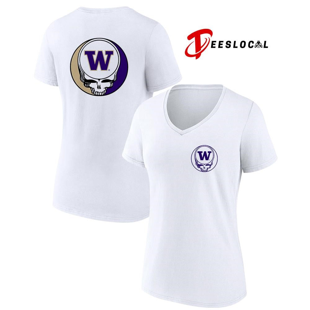 Grateful Dead x Washington Huskies logo parody shirt