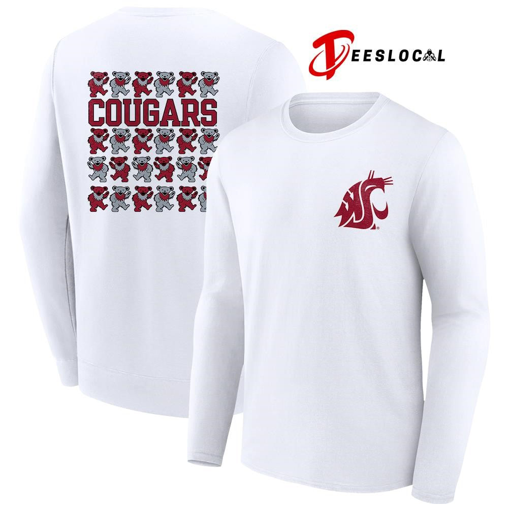 Grateful Dead x Washington State Cougars bears mascot shirt