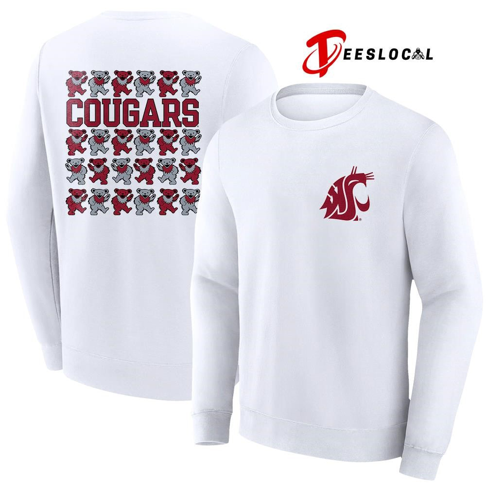 Grateful Dead x Washington State Cougars bears mascot shirt