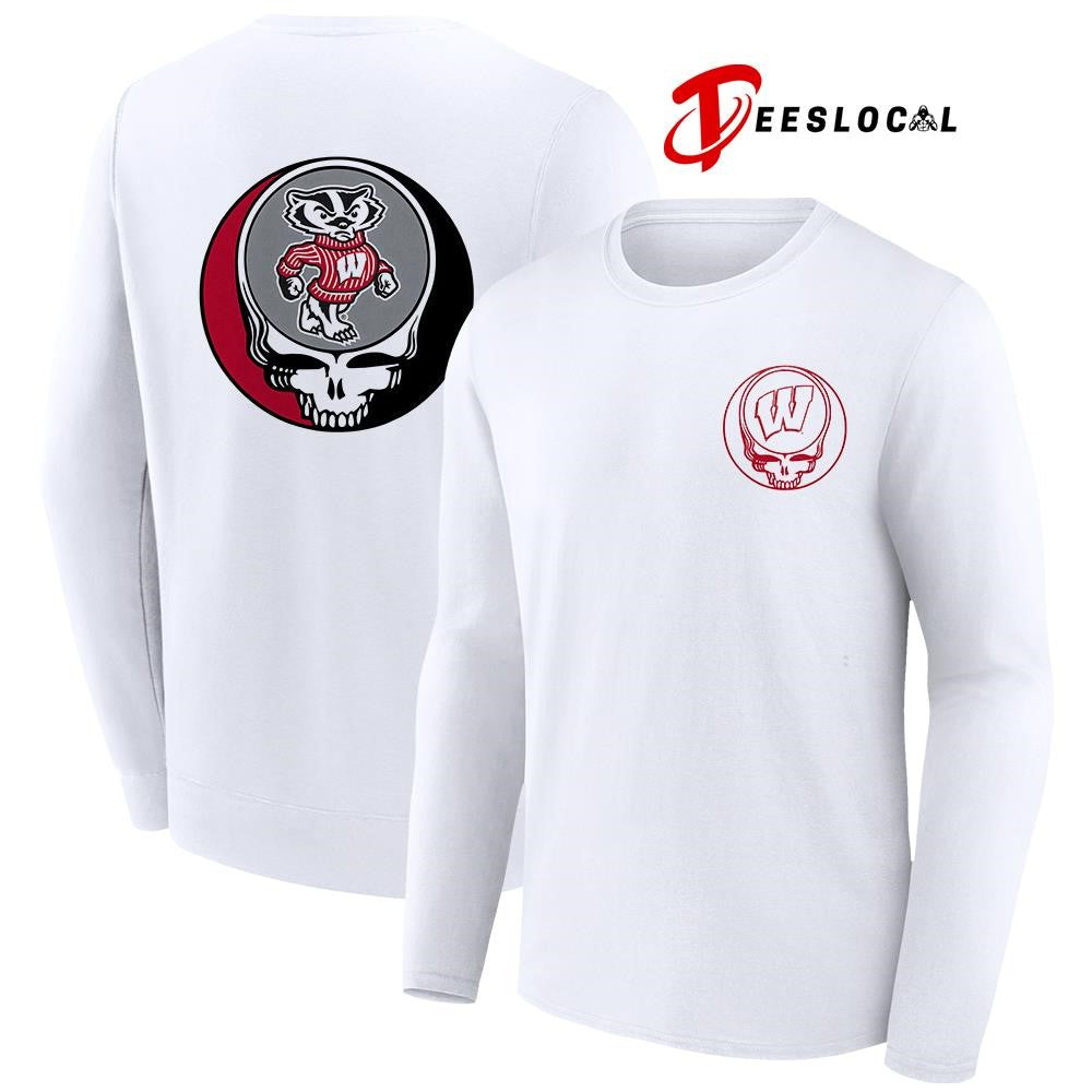 Grateful Dead x Wisconsin Badgers logo parody shirt