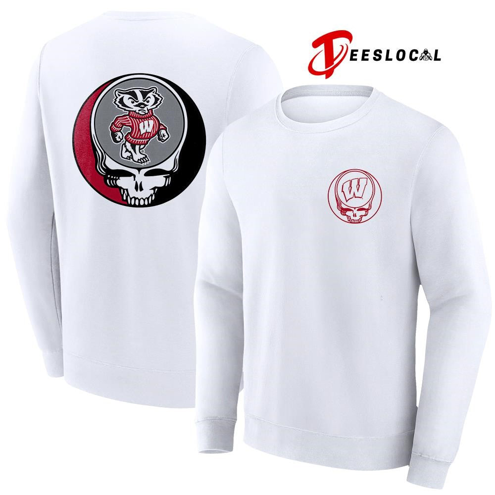 Grateful Dead x Wisconsin Badgers logo parody shirt
