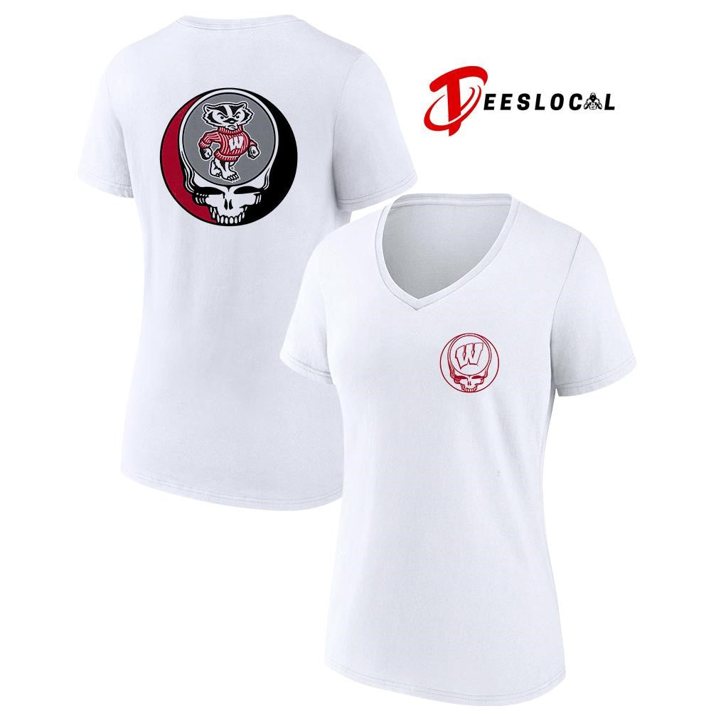 Grateful Dead x Wisconsin Badgers logo parody shirt