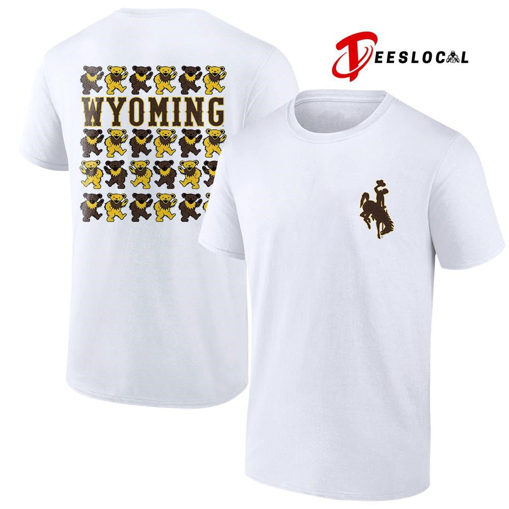 Grateful Dead x Wyoming Cowboys bears mascot shirt