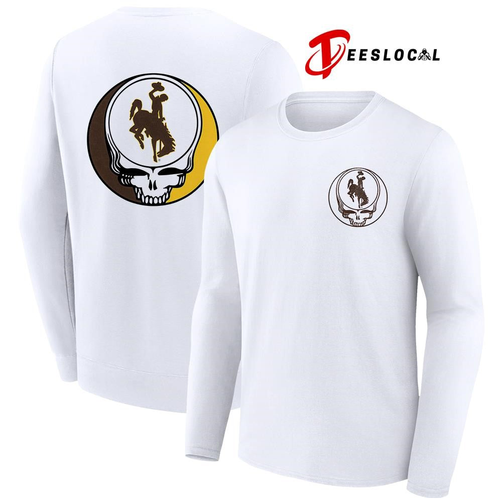 Grateful Dead x Wyoming Cowboys logo parody shirt