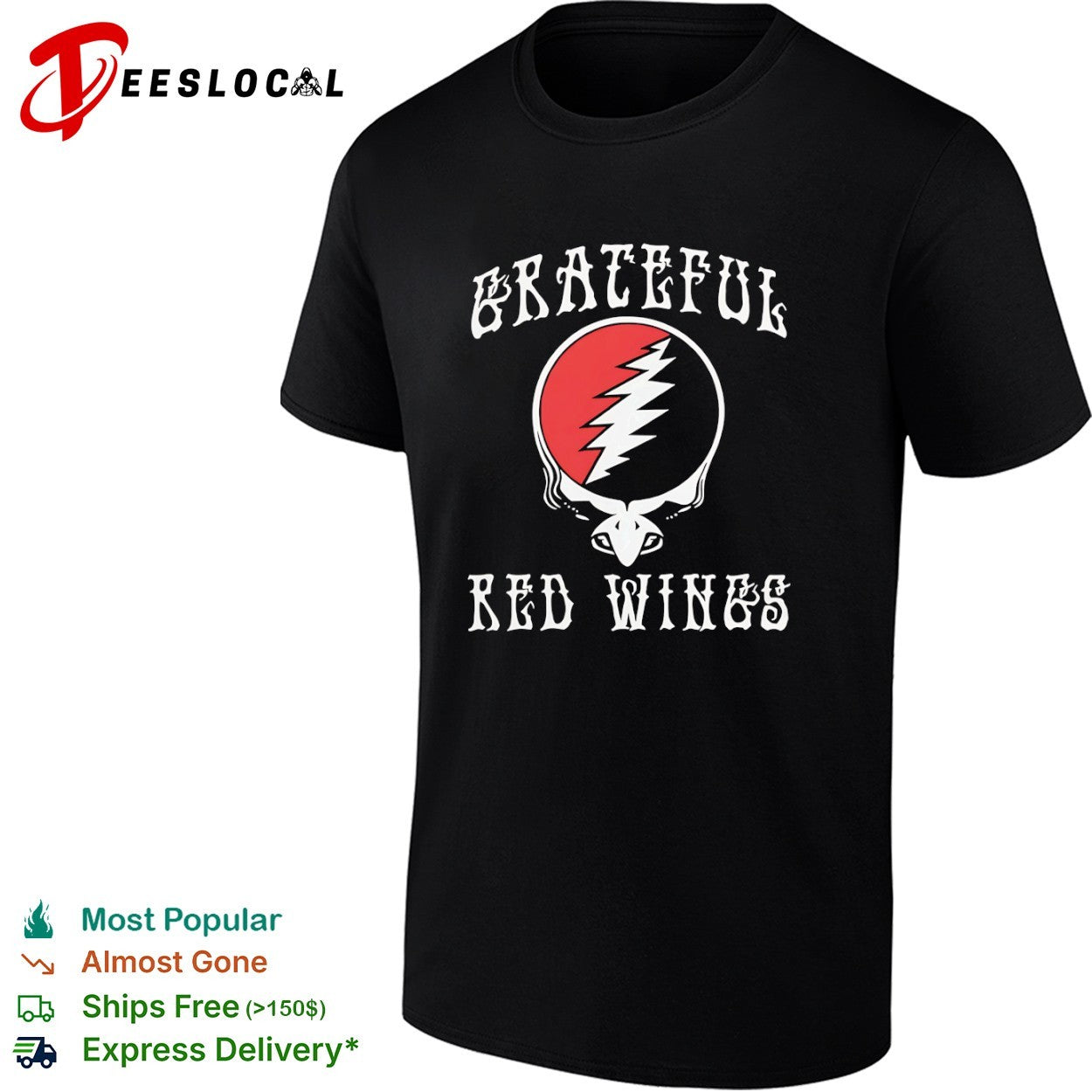 Grateful Red Wings Detroit Red Wings NHL Grateful Dead Steal shirt