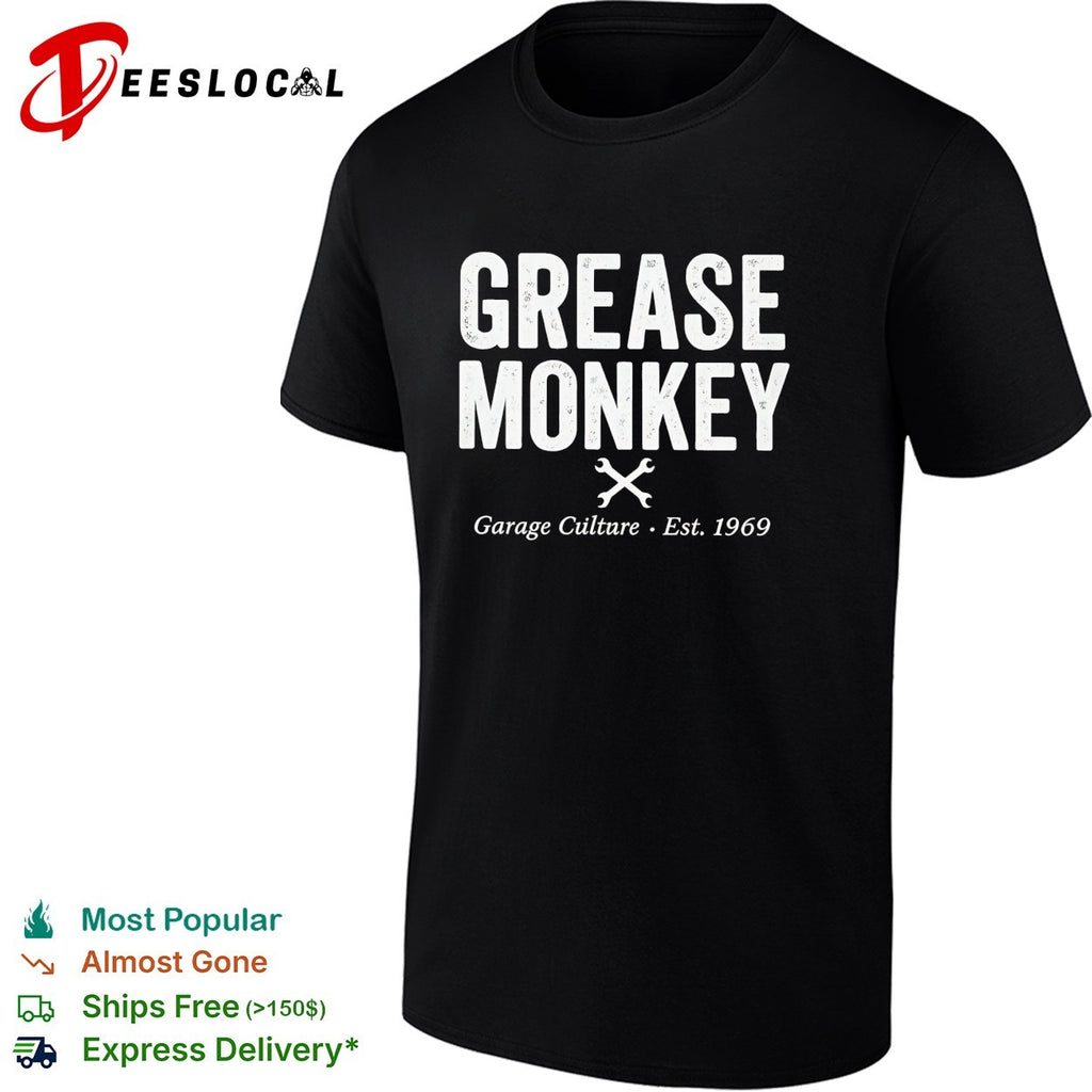 Grease monkey garage culture 1969 shirt