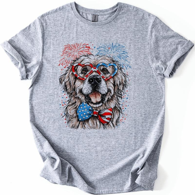 Great Pyrenees Patriotic Dog USA America Pet Lover 4th July Soft Soft Shirt Hoodie Sweatshirt