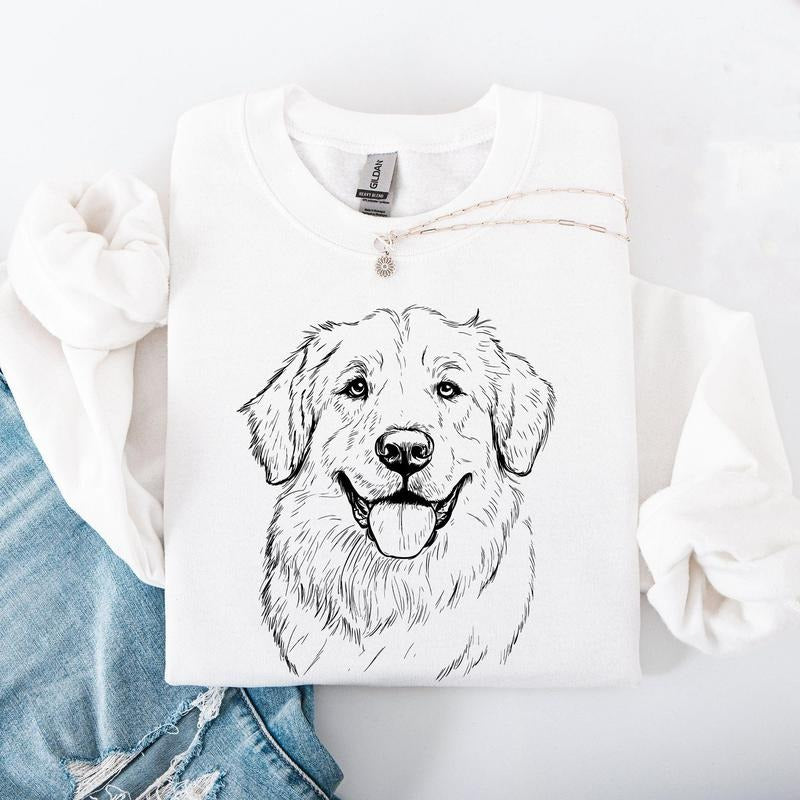 Great Pyrenees, Pet, Dog Breed Sweatshirt, Crew Neck, Women's, Crewneck Shirt Hoodie | PrintMintTees.com