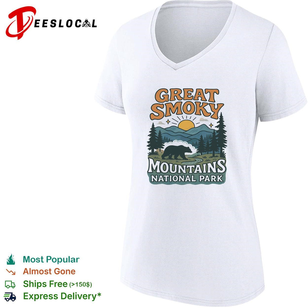 Great Smoky mountains national park retro shirt