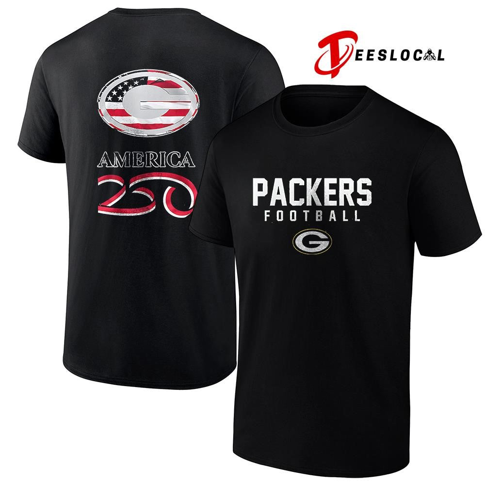 Green Bay Packers x 250 years of America camo shirt