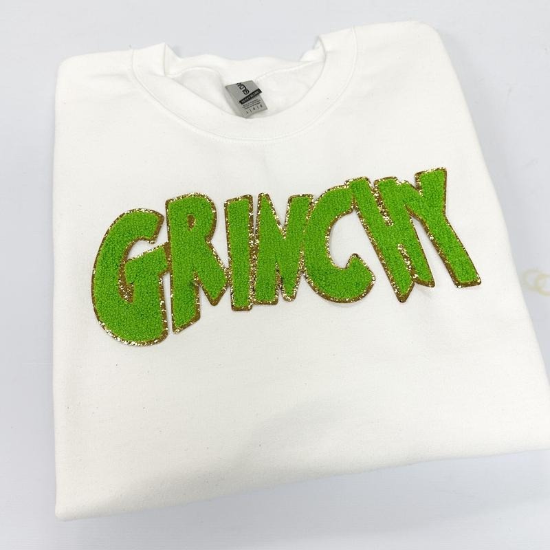 Green Chenille Patch WHITE T-Shirts, Hoodie, Sweatshirt